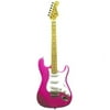 Main Street Guitars Dx- Ms Dbl Ca Lam Body Guit Pink