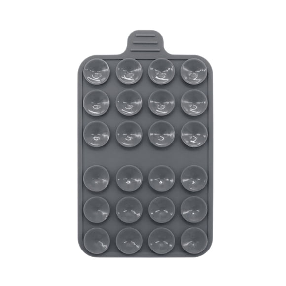 Seitruly Tenedor portátil del teléfono móvil del coche con el tenedor de ventosa móvil de cristal del gel de silicona de la manija del Relojes inteligentes Gris oscuro PC 1