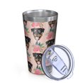thumbnail image 2 of 16oz Tumblers Rottweiler and Pioneer Flower Stainless Steel Vacuum Insulated Double Wall Travel Tumbler Cups Mug with Lid and Straw,Cleaning Brush for Coffee,Tea, 2 of 4