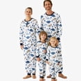 thumbnail image 2 of Conjuntos de pijamas con estampado de dinosaurios lindos a juego para toda la familia de Navidad (resistentes al fuego), 2 of 5