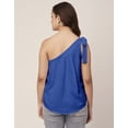 thumbnail image 2 of Moomaya Solid One Shoulder Sleeveless Tops For Women, Sexy Tank Casual Vacation Clothing, 2 of 8