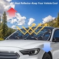 thumbnail image 4 of Binienty Camo Hunting Windshield Sun Shade 2-Piece Foldable Car Front Window Sunshade Blue Branch Sun Blocker for Vehicle Cars SUV Interior Decor, 4 of 8