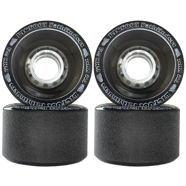 Bigfoot Roues de Longboard Freeri Stoneground Pathfinders 70mm x 45mm 80a Noir