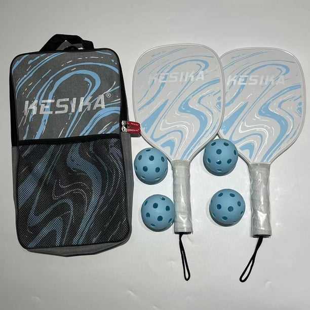 Lot De 4 Raquettes De Pickleball - Léger, Surface Mate Fibre De Verre, Idéal Débutants Et Pros