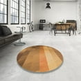 thumbnail image 3 of Ahgly Company Indoor Rectangle Patterned Carrot Orange Area Rugs, 7' x 10', 3 of 6