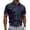 Navy, variant on CCRFTGI Mens Golf Polo Shirts Relaxed Fit Short Sleeve Soft Casual Print Collared Golf Shirts White XL