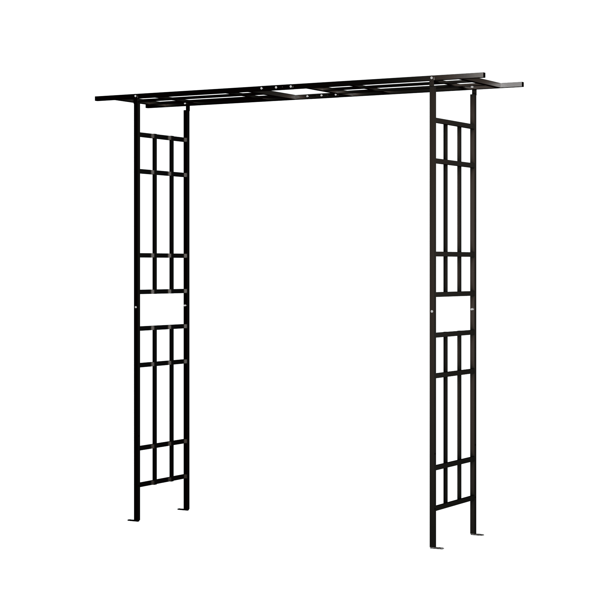 Miniyam Adjustable Metal Garden Arch for Climbing Plants, Durable Powder-Coated Trellis