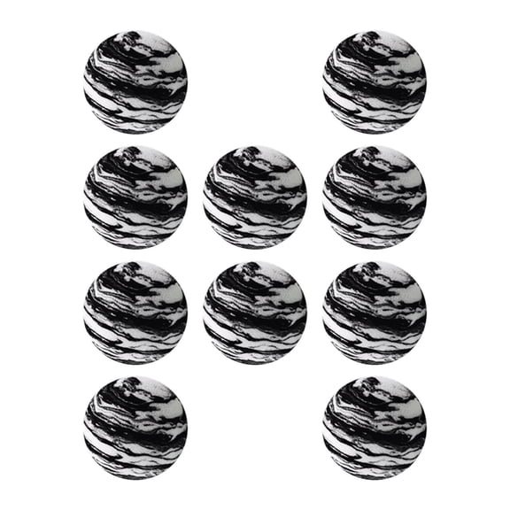 Wxqbjtam 10 Pieces Golf Balls Golf Training Balls Golfing Accessories Golf Practice Balls black and white