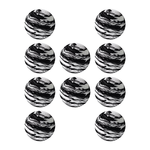10 piezas pelotas de Golf pelotas de entrenamiento de Golf pelotas para practicar Golf multifunción duraderas accesorios de Golf para jardín Oficina en y negro