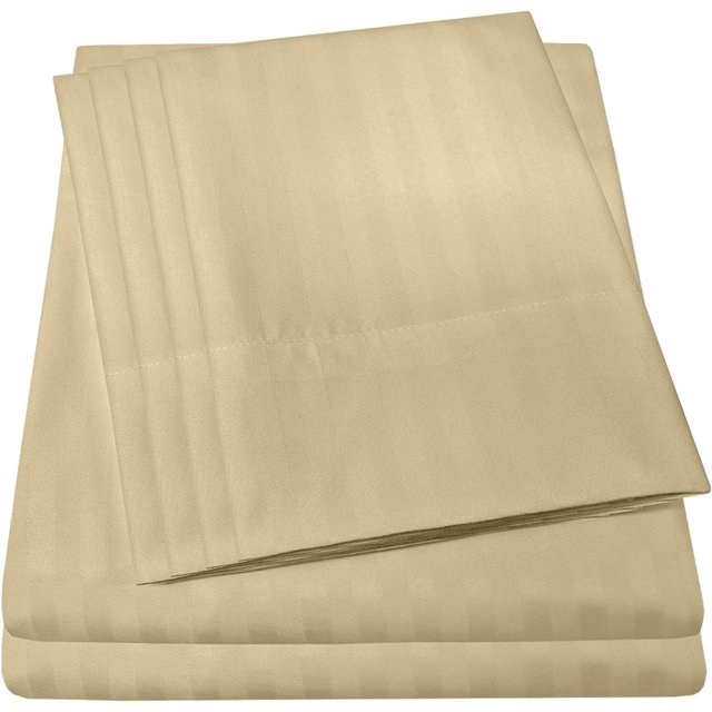 Piece Thread Count Egyptian Quality Deep Pocket Bed Sheet Set Pillow Cases Queen