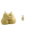 thumbnail image 1 of sujetalibros decorativos,Sujetalibros decorativos para oficina y hogar,libros pesados,Escultura de estatua,Estatuas y figuras de gestos con los dedos de la mano,Esculturas de manos de estante, 1 of 8
