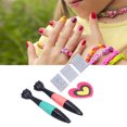 thumbnail image 3 of Children Nail Art Set, Professional Polished Children Nail Art Toy Convenient Different Colors With Classic Patterns For Birthday Parties And Holiday Parties, 3 of 8