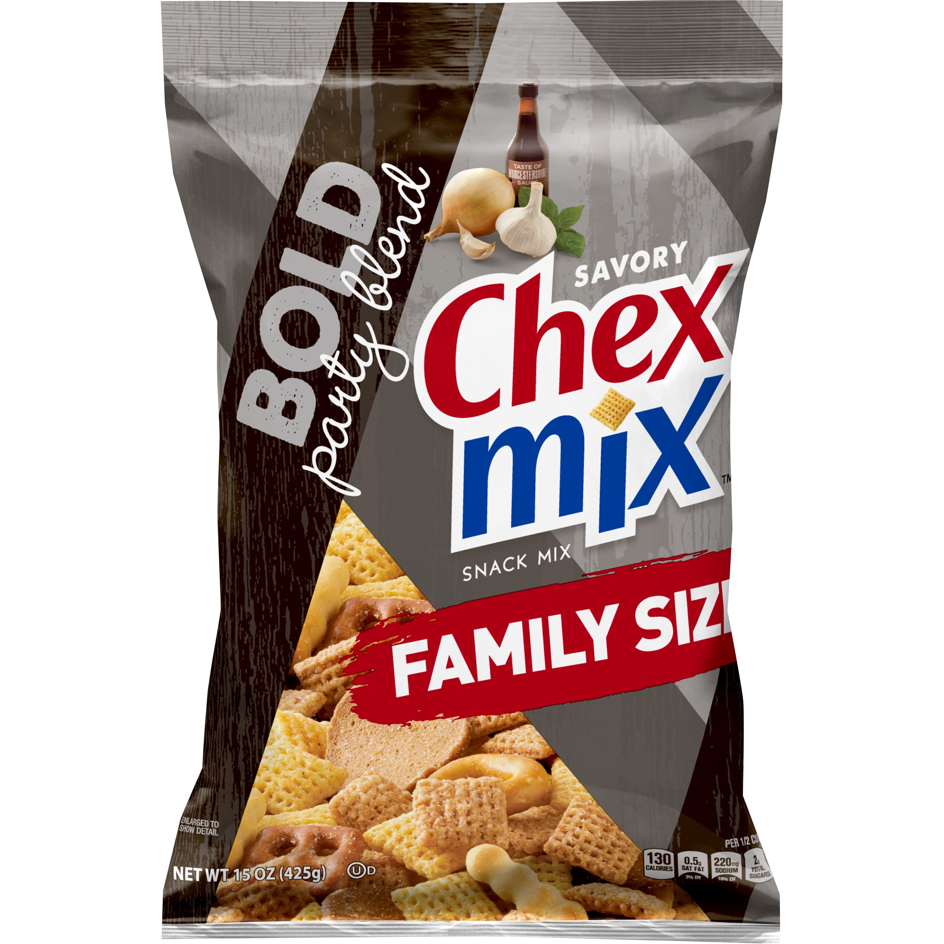 Chex Mix Bold Party Blend Savory Snack Mix, 15 oz
