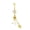 BR25071111-G, variant on Shell pearl navel ring, all stainless steel cross navel ring, skull piercing jewelry