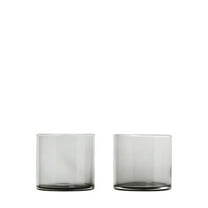 Blomus 63915 7 oz Mera Drinking Glasses Lowball, Smoked - Set of 2
