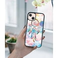 thumbnail image 5 of FINCIBO Soft Rubber Protector Cover Case for Apple iPhone 13 6.1" 2021 (NOT FIT Apple iPhone 13 mini 5.4" 2021/iPhone 13 Pro 6.1" 2021/iPhone 13 Pro Max 6.7" 2021), Sky Dream Catcher, 5 of 5
