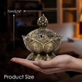 thumbnail image 2 of Classic Lotus Incense Burner, Vintage Charcoal Incense Burner, Lotus Incense Holder for Stick and Cone Incense 2.71 X 2.76inch / 6.9 x 7cm, 2 of 9
