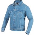 thumbnail image 2 of WICKED STOCK Motorcycle Jacket Men-Jeans Jacket motorcycle-Trucker Jacket for Men-Denim Casual Rugged Wear Riding Jacket, 2 of 6