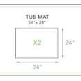 thumbnail image 2 of EcoPure Serene Organic Cotton Tub Mat Set, 2-Piece, Hazel Wood, 2 of 4