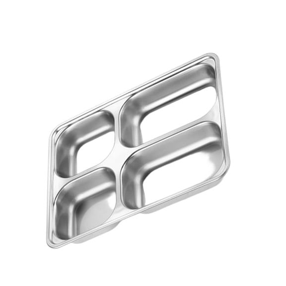 Serving Plate Stainless Steel Dinner Tray For Picnics Household Activity