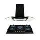 thumbnail image 1 of Combo Supra con campana de isla de 76 cm y parrilla empotrable para gas en color negro SUPRA Combo supra con parrilla de 76 cm y campana de Isla en color negro, 1 of 8