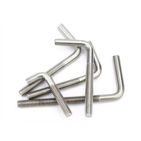 

L Shape Foundation Bolts 304 Stainless Steel Right Angle Anchor Bolt Long Square Bend Screw，L Shaped 7 Shaped Screws M4 M5 M6 M8 M10 M12