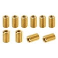 thumbnail image 1 of Unique Bargains Laiton Fileté Réparation Insert Écrou, 10 Pcs M5x0.8 à M3x0.5 Manchon Filetage Réducteur Vis Réducteur 8mm, 1 of 7
