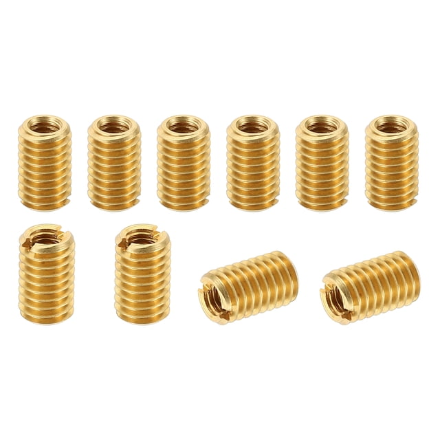 Unique Bargains Laiton Fileté Réparation Insert Écrou, 10 Pcs M5x0.8 à M3x0.5 Manchon Filetage Réducteur Vis Réducteur 8mm