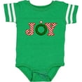 thumbnail image 3 of Inktastic Joy Christmas Ornament with Candy Cane Stripes Boys or Girls Baby Bodysuit, 3 of 5