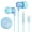 Blue, variant on USB-C Wired Earbuds, Kids Cute Earbud & in-Ear Headphones Wired Gift for School Girls and Boys with Microphone and Lovely Earphones Storage Case, Blue
