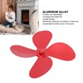 thumbnail image 3 of 4 Blade Aluminum Alloy Fireplace Fan Blade Replacement For Stove Fan Accessories, Improve Heating Efficiency, Easy Installation, Widely Compatible, 3 of 8