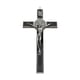 thumbnail image 1 of Figura de crucifijo católico, adorno, escultura, estatua, resistente al desgaste, zinc resistente. Plata y negro, 1 of 9