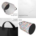 thumbnail image 2 of Fotbe Abstract Marble Texture Cesto de Ropa con Asas, Cesto Impermeable de Gran Capacidad, Bolsa de Lavado para Dormitorio, Cesto de Ropa con Ruedas y Asas-Small, 2 of 6