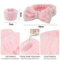 thumbnail image 2 of Diadema de spa para lavarse la cara y muñequera a juego, diadema para el cuidado de la piel peluda para adolescentes y niñas, diadema de maquillaje facial suave para niños, 2 of 5