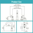 thumbnail image 7 of WOWOW 8 in. Widespread Double Handle Bathroom Faucet with Pop Drain in Brushed Nickel, 7 of 7
