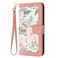thumbnail image 2 of Compatible with Samsung Galaxy S21 FE 5G Vintage Flower Wallet Case Magnetic Closure Cover with Card Slots, 2 of 5