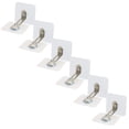thumbnail image 3 of 6 Pcs Adhesive Furniture Wall Anchors,Anti Tip Furniture Straps Kit for Proofing, Secure Bookcase Dresser Shelf Cabinet to Wall for Safety,For Bookshelf Or Dresser Furniture Wall Straps(White*6), 3 of 4