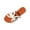 White, variant on HomeDM Women's Flats Sandals Open Toe Slip On Dressy Strappy Slide Sandals for Summer Beach, White Size 7.5