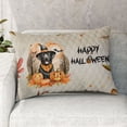 thumbnail image 2 of Happy Halloween Labrador Retriever Witches Hat Pumpkin Carving Quilt Pillowcase Lab Dog Lover Gifts Throw Pillow Cover Bed Home Decor - 02019, 2 of 5