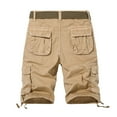 thumbnail image 2 of uikmnh Shorts for Men Men's Multi Pocket Casual Loose Fashion Personality Cargo Shorts Size:34, 2 of 6