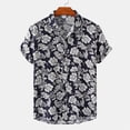 thumbnail image 5 of Camisa hawaiana de verano 2023 para hombre, con estampado de flores en 3D, moda urbana, camisetas de manga corta, camisas florales de playa, camisas holgadas para hombre, 5 of 5