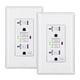 thumbnail image 1 of GFCI Outlet DEWENWILS 20A, resistente a la intemperie, paquete de 2 unidades, blanco, 1 of 7