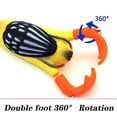 thumbnail image 3 of Escudo Suave de Simulación de Carretera de Doble Pierna,Escudo de Natación de Pato Artificial con Tobillo Giratorio para el Bajón Y Walleye,9.5cm 11.2G Escudo Suave, 3 of 4