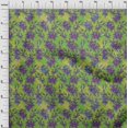 thumbnail image 3 of oneOone Cotton Silk Green Fabric Batik Quilting Supplies Print Sewing Fabric By The Yard 42 Inch Wide, 3 of 4