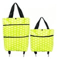 thumbnail image 5 of Portable Rolling Grocery Shopping Bag with Wheels,Foldable Floral Market Tote for Daily Errands Storage Display Gift, 5 of 6
