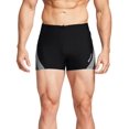 thumbnail image 1 of Baleaf Men's Spandex Swim Shorts Athletic Competitive Swimwear Lap Swimming Suits Black/Gray XL, 1 of 7