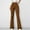 Brown, variant on ZZwxWA 2025 Womens Stretch High Waist Leggings Regular Fitted Solid Flared Pants Active Workout Yoga Pants Seamless Trousers