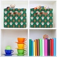 thumbnail image 6 of GZHJMY 1 Pack Santa Claus Reindeer Green Large Storage Basket,Collapsible Toy Storage Box Waterproof Laundry Basket with Handle for Home Closets, Offices, Bedroom, 6 of 7