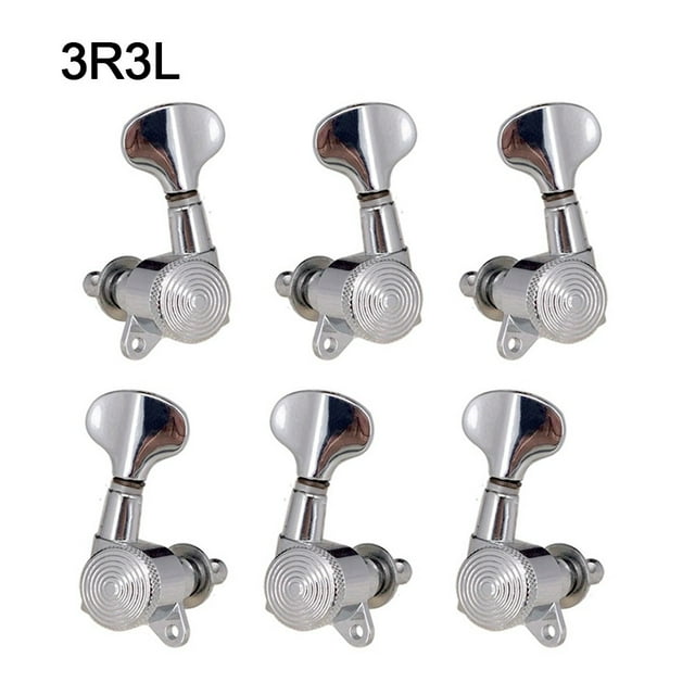 Têtes de Machine Verrouillables de Haute Qualité pour Guitares Électriques pour Piquets de Réglage Or Argent 3L3R