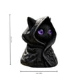 thumbnail image 2 of The Mysterious Cape Cats Statue Dressed In A Cape Is A Gothic-style Blacks Cats Statue., 2 of 5